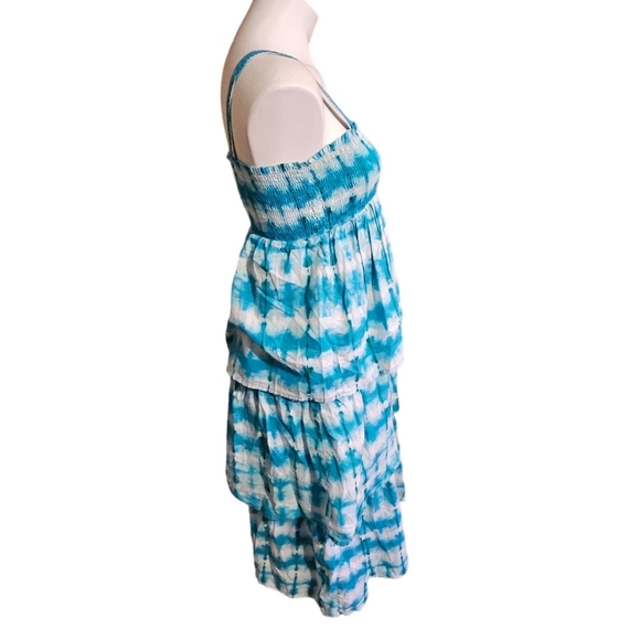 Calypso St Barth for Target Tie Dye Maxi dress Turquoise & White Size XL (14/16) - Picture 3 of 10